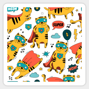 Superhero cat Sticker